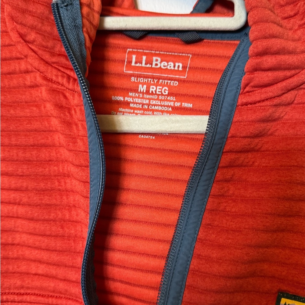 L.L. Bean Red Zip-Up Jacket - Picture 2 of 4